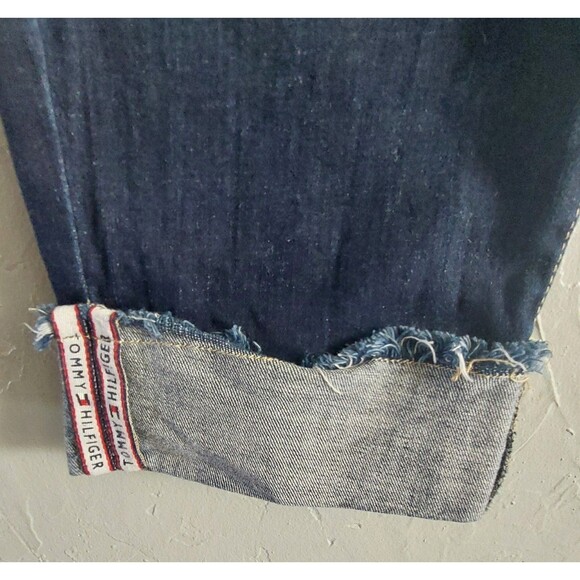 Tommy Hilfiger Jeans Womens 6 Blue Tribeca Skinny Dark Wash Cuffed Denim Pants - Picture 6 of 8